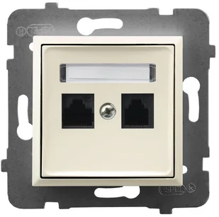 Ospel Gniazdo telefoniczne pojedyncze Czarny metalik Aria - GPT-1U/m/33 - Gniazdka elektryczne - miniaturka - grafika 4