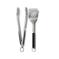 Zestawy do grillowania - OXO OXO GOOD GRIPS ZESTAW DO GRILLA SZCZYPCE I ŁOPATKA STAL NIERDZEWNA 11320200MLNYK - miniaturka - grafika 1