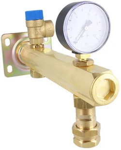 AFRISO BSB GRUPA BEZPIECZEŃSTWA DO C.W.U ¾" Z MANOMETREM, ODPOWIETRZNIKIEM, ZAWOREM BEZP. (6 BAR) ORAZ SZYBKOZŁĄCZKĄ 9062100 - Akcesoria grzewcze - miniaturka - grafika 2
