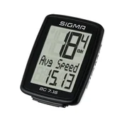 Liczniki rowerowe - Sigma Licznik BC 7.16 czarny 7160 - miniaturka - grafika 1