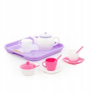 Polesie Zestaw naczyń z tacą - Zabawki AGD - miniaturka - grafika 3