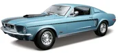 Kolekcjonerskie modele pojazdów - Maisto Ford Mustang GT Cobra Jet: Model samochodu ze sprężynami, skala 1: 18, drzwi i poruszać się maski silnika, gotowe do modelu, skrętne, 24 cm, jasnoniebieski (531167) - miniaturka - grafika 1