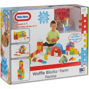 Little Tikes Klocki Wafle 86 Elementów Zestaw Farma 4w1 641527M - Klocki - miniaturka - grafika 3