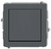 Wyłączniki światła i elektryczne - Karlik Deco grafitowy mat łącznik jednobiegunowy 28DWP-1 28DWP-1 - miniaturka - grafika 1