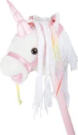 Zabawki kreatywne - Small Foot Design Konik na kiju dla dzieci Biały jednorożec - miniaturka - grafika 1