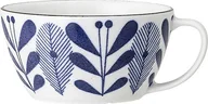 Kubki - Bloomingville Kubek Camellia 300 ml biały w niebieski wzór 82047846 - miniaturka - grafika 1