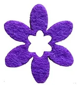 Dekoratorstwo - Petra's Bastel News Petra's Bastel-News A-blf1516  43 dekoracja ściółkowa, 100 X 40 MM, kwiatowy/liliowy z filcu A-BLF1516-43 - miniaturka - grafika 1