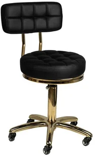 TABORET KOSMETYCZNY GOLD AM-961 CZARNY 131989 - Krzesła i taborety kosmetyczne - miniaturka - grafika 10
