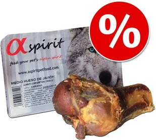 Alpha Spirit Kość Z Szynki Serrano, Połowa - Ok. 120 G - Przysmaki dla psów - miniaturka - grafika 2