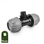Akcesoria hydrauliczne - BRADAS Trójnik do rur PE 20mm  GZ 1/2" PN10 BRADAS 7063 DSRA10T20M12 - miniaturka - grafika 1