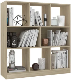 vidaXL Regał na książki, dąb sonoma, 97,5x29,5x100 cm, płyta wiórowa - Regały - miniaturka - grafika 3