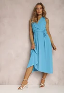 Sukienki - Niebieska Sukienka Nikora - miniaturka - grafika 1