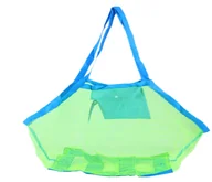 Torby i organizery dla mam - Duża Torba Plażowa XXL Na Plażę z Siatki zielona - miniaturka - grafika 1