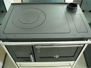 584 TOPSTOVE Kuchnia stalowo żeliwna z piekarnikiem 8kW bez płaszcza wodnego wylot spalin 120mm kolor biały) 58477289 - Kuchnie węglowe - miniaturka - grafika 6