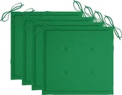 Poduszki ogrodowe - vidaXL Poduszki na krzesła ogrodowe 4 szt. zielone 50x50x4 cm 314048 314048 - miniaturka - grafika 1