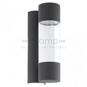 Lampy ścienne - Eglo Kinkiet LAMPA elewacyjna ROBLEDO 96014 zewnętrzna OPRAWA ścienna LED 7,4W tuba do ogrodu outdoor IP44 grafitowa 96014 - miniaturka - grafika 1