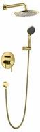 Zestawy prysznicowe - Blue Water Zestaw prysznicowy podtynkowy z deszczownicą i słuchawką DEN-ZKP.150 kolor ZŁOTY BW-5901730616040) - miniaturka - grafika 1