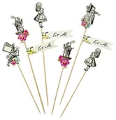 Kinder party - Talking Tables Truly Alice Mad impreza Food chorągiewek, Pack 12-parent TSALICE-PICK - miniaturka - grafika 1