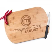 Deski do krojenia - Murrano Bambusowa Deska do Krojenia z Grawerem Majster Chef DSK-BMB1-014 - miniaturka - grafika 1