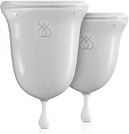 Kubeczki menstruacyjne - Jimmyjane Jimmyjane Intimate Care Menstrual Cups Clear - miniaturka - grafika 1