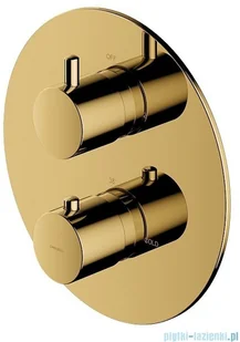 Omnires Y system prysznicowy podtynkowy termostatyczny złoty SYSYT05GL | - Zestawy prysznicowe - miniaturka - grafika 3