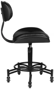 ACTIVESHOP Taboret Florencja Czarny 10003_129237 - Krzesła i taborety kosmetyczne - miniaturka - grafika 4