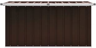 vidaXL Skrzynia ogrodowa do przechowywania, brązowa, 129x67x65 cm vidaXL - Skrzynie ogrodowe - miniaturka - grafika 4