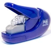 Zszywacze biurowe - Plus  Zszywacz Staple-Free 6k SL-106-AB niebieski - miniaturka - grafika 1