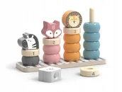 Układanki dla dzieci - Viga 44022 Polarb Piramidki Edukacyjne - miniaturka - grafika 1