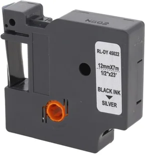 Dymo Zamiennik taśmy D1 45022 12mm srebrna/czarny - Etykiety do drukarek - miniaturka - grafika 2