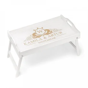 Murrano Personalizowany Stolik Śniadaniowy DLA PARY STL-NAT-007 - Ławy i stoliki kawowe - miniaturka - grafika 2