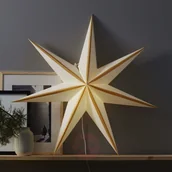 Ozdoby bożonarodzeniowe - Best Season Gwiazda Randi z papieru biała, złota - miniaturka - grafika 1