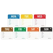 Opakowania gastronomiczne - Vogue Naklejki dni tygodnia rozpuszczalne | 1750 szt. GH326 - miniaturka - grafika 1