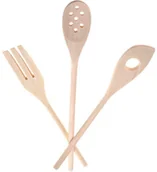 Łyżki - Excellent Houseware Łyżka łopatka kuchenna DREWNIANA łyżki łopatki zestaw łyżek łopatek kuchennych 6 sztuki Łyżka łopatka kuchenna DREWNIANA łyżki łopatki zestaw łyżek łopatek kuchennych 6 sztuki - miniaturka - grafika 1