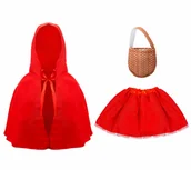 Stroje karnawałowe - Kraszek Zestaw Czerwony Kapturek EKGM023 - miniaturka - grafika 1