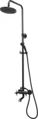 Zestawy prysznicowe - Fala KOLUMNA PRYSZNICOWA RETRO BLACK 1 75809 ZYSKAJ RABAT 30 ZŁ 75809 - miniaturka - grafika 1