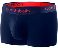 Bielizna sportowa męska - ComfyBalls COMFYBALLS bokserki do biegania REGULAR PERFORMANCE granatowo-czerwone - miniaturka - grafika 1