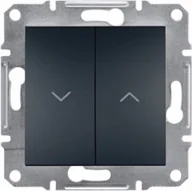Wyłączniki światła i elektryczne - Schneider Asfora przycisk żaluzjowy bez ramki antracyt EPH1300171 - miniaturka - grafika 1