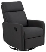 Fotele - Actona Fotel obrotowy Mikkeli z funkcją ręcznego rozkładania szary AC-N21-219 - miniaturka - grafika 1