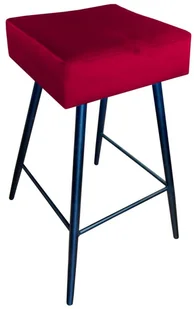 Hoker krzesło barowe Max podstawa czarna MG31 - Taborety i hokery - miniaturka - grafika 3