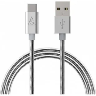 BlueLounge Smartline kabel USB-C 2.0 metalowy 1m srebrny - Kable USB - miniaturka - grafika 2