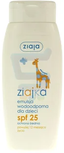 Ziaja Ziajka Słoneczna emulsja wodoodporna dla dzieci powyżej 12 miesięcy SPF25+ 150ml - Balsamy i kremy do opalania - miniaturka - grafika 3