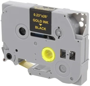 Brother Zamiennik taśmy TZE-314 6mm czarna/złoty - Etykiety do drukarek - miniaturka - grafika 2