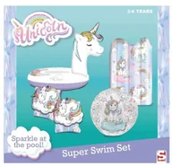 Materace dmuchane i koła do pływania - Pozostali Jednorożec Zestaw Plażowy Do Pływania Aloha - miniaturka - grafika 1