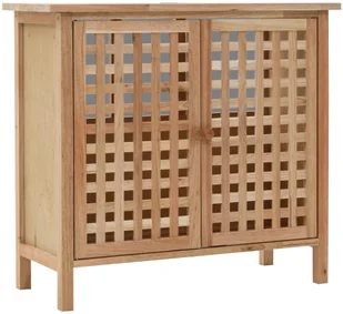 vidaXL Szafka pod umywalkę z drewna orzecha włoskiego, 66 x 29 x 61 cm - Szafki łazienkowe - miniaturka - grafika 2