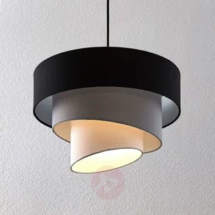 Lindby Coria lampa wisząca, czarna i szara - Lampy sufitowe - miniaturka - grafika 10