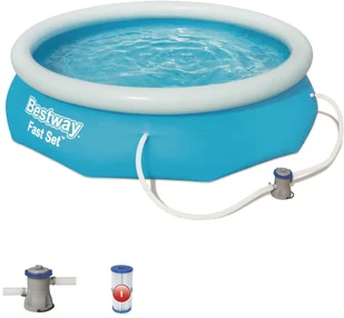 Bestway Basen dmuchany 305x76 cm + pompa - Baseny ogrodowe - miniaturka - grafika 4