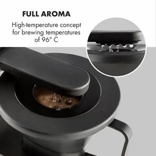 Ekspres do kawy Klarstein COF9-GrandeGusto Czarno-srebrny - Ekspresy do kawy - miniaturka - grafika 5