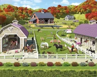 Fototapety - Walltastic Fototapeta dla dzieci Stajnie dla koni i kucyków 41738 41738_walltastic - miniaturka - grafika 1