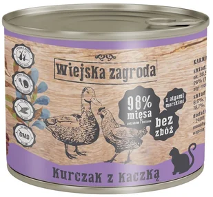 Wiejska Zagroda Wiejska Zagroda Kurczak z Kaczką 200g 48844-uniw - Mokra karma dla kotów - miniaturka - grafika 2